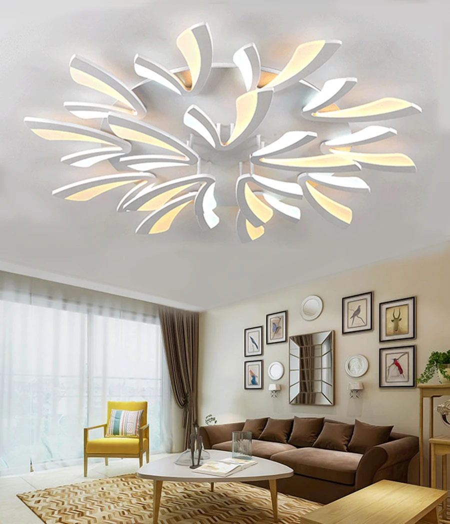 New Arrival two colors Modern Led Chandelier For Living Room Master Room Bedroom Fixtures AC220V Chandelier Fixture