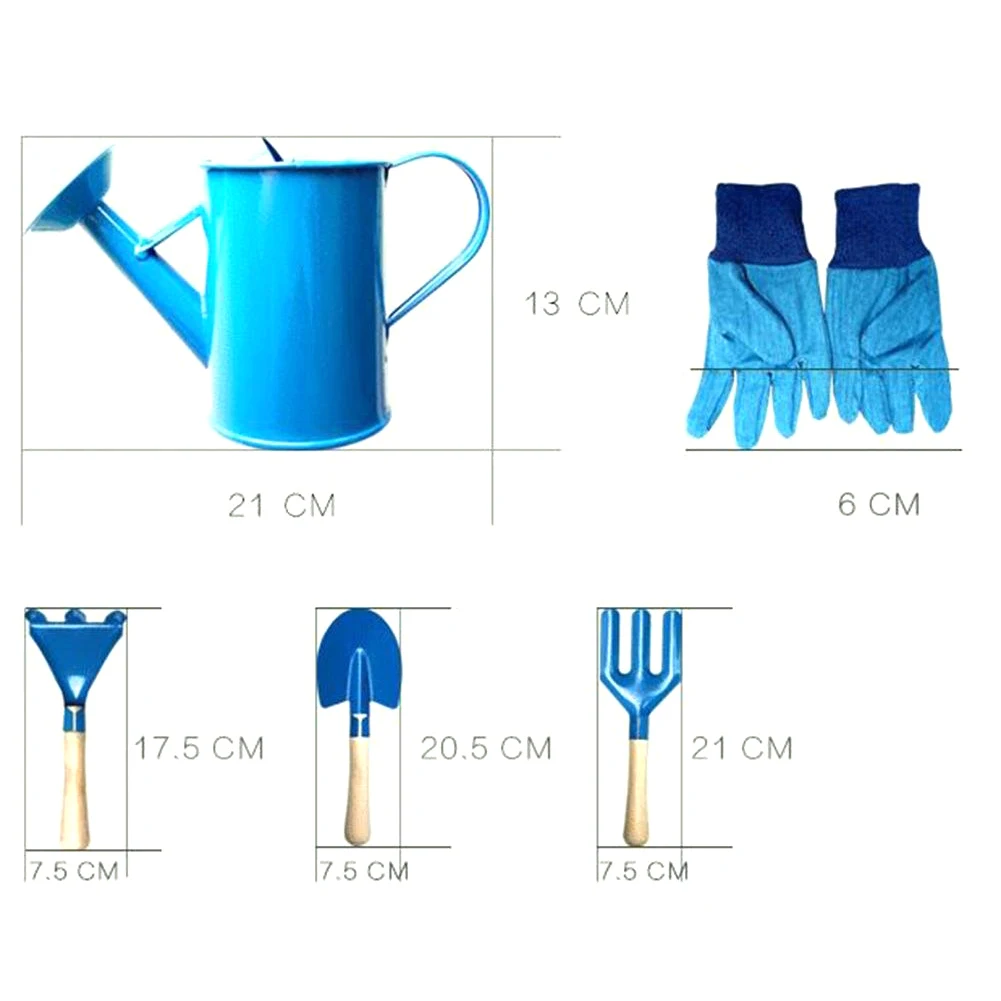 6Pcs Children Kids Garden Tools Watering Can Gardening Shovel Rake Spade Toys Learning Engineering Puzzle Toys Gifts For Boy