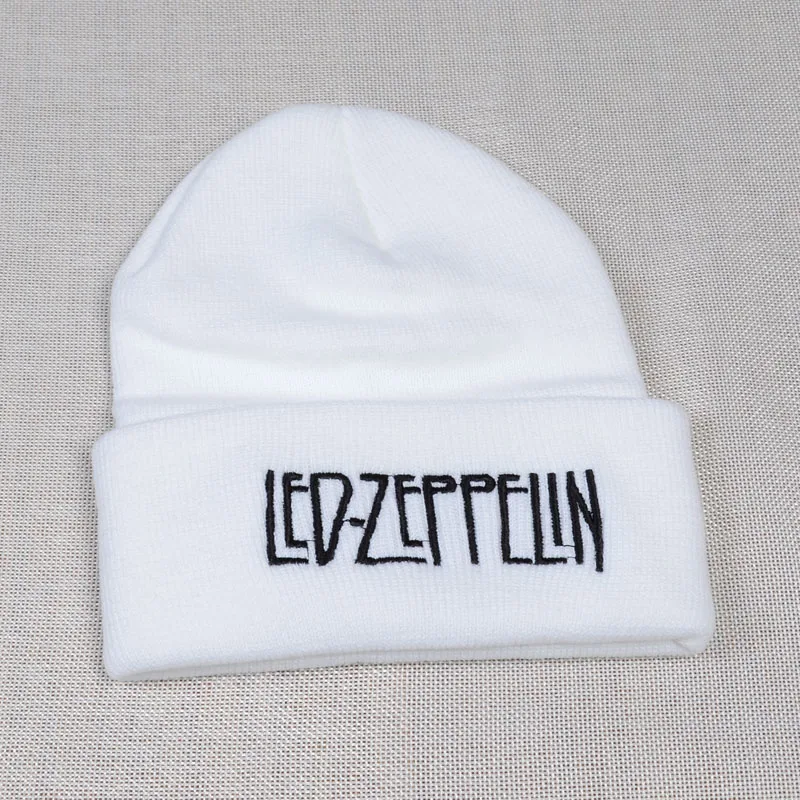 Led zeppelin твёрдый рок вязаная шапка мужская хип хоп народная рок бини мужская хлопковая панк графическая шапка шапки унисекс лыжные шапочки шапки