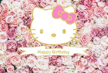 

Flowers decor photo backgrounds vinyl fotografia baby birthday photography backdrops for photo studio props photophone lv-2486