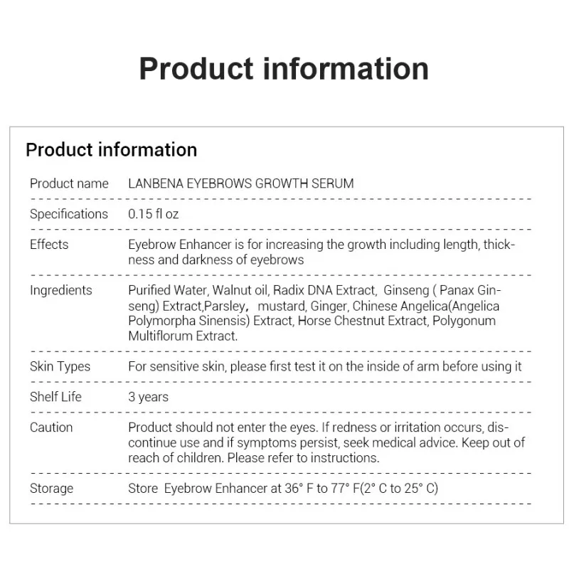 LANBENA Сыворотка для рост бровей питает уже более толще карандаш для бровей Ресниц Быстрый мощный роста волос Красота