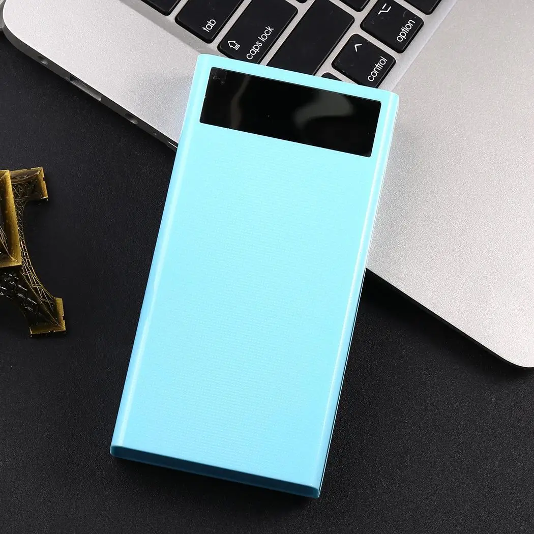 Прочный практичный 4 usb порта светодиодный 5 V/2A цифровой аккумулятор для зарядки power bank дисплей мощность 5 V/2A чехол для банка