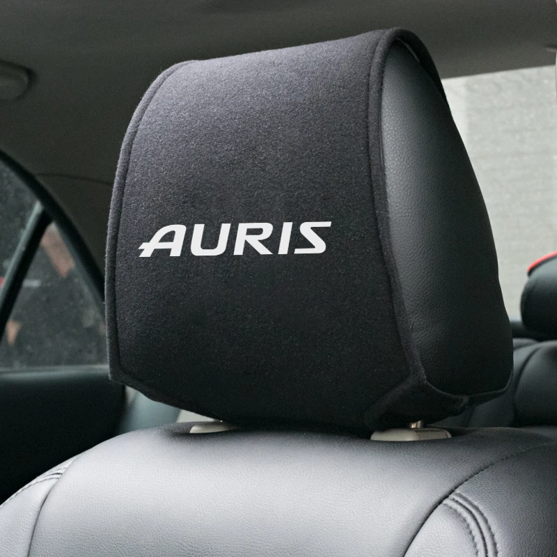 1 шт. чехол на подголовник автомобиля Авто подходит для Toyota avensis auris hilux Corolla Camry RAV4 verso Супра Прадо Приус c-hr yaris fortuner - Название цвета: for auris