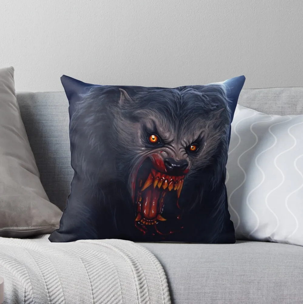 

Beware the Moon... Throw Pillow Pillow Case Polyester Home Decora Pillowcases Throw Pillow Case kussensloop almohada poszewka