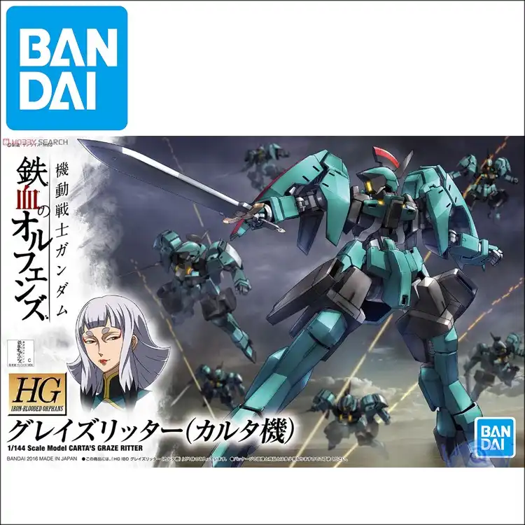 Iron-Blooded Orphans 1//144 Graze Ritter Plastic Model HG Mobile Suit Gundam Cartas Machine