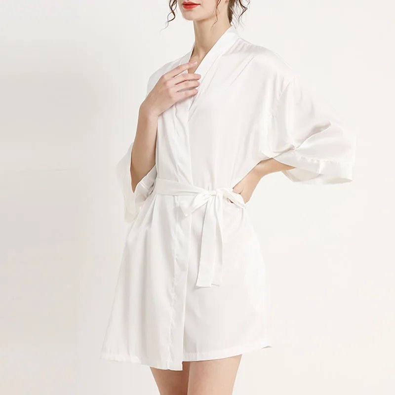 Summer Women's bathrobe 8XL 7XL 6XL Bust 134cm plus size Sleepwear Pajama women