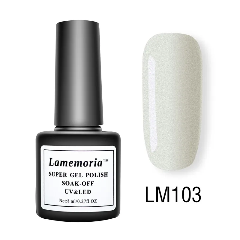 Lamemoria лак для ногтей УФ-гель лак Vernis Перманентный стойкий УФ 36 цветов гель для маникюра праймер верхнее покрытие блеск розовый фиолетовый - Цвет: LM103