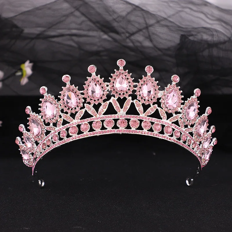 

Queen Tiaras Crowns Gorgeous Luxury Crystal Headbands Bridal Hairband Girls Prom Party Wedding Hair Jewelry Accessories Gifts
