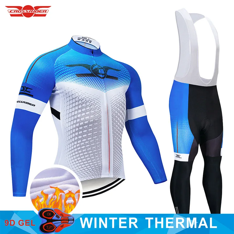 Новинка, зимняя одежда для велоспорта, комплект с нагрудником, одежда для горного велосипеда, Мужская одежда, Ropa Ciclismo, теплая флисовая велосипедная куртка, одежда для велоспорта