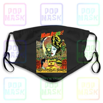 

Dust Mask with Filter Mars Attack V17, Movie Poster Washable Reusable Mask