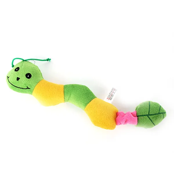 Милая божья коровка, игрушка для собак, щенок, плюшевая пищалка, пищалка, забавные жевательные игрушки - Цвет: Green