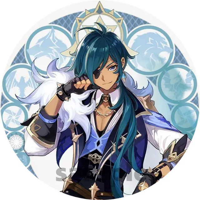 Free Shipping 58mm Online Game Genshin Impact Brooch Pin Cosplay Badge Accessories For Clothes Backpack Decoration gift 10