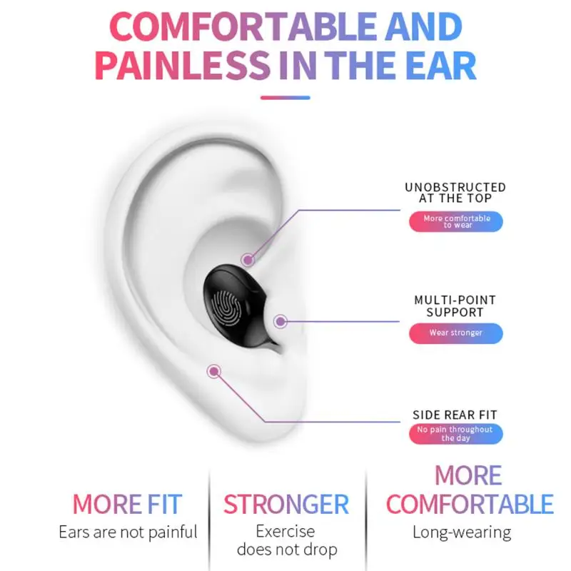 G12 TWS Bluetooth 5 0 Wireless Headset with Microphone Touch Control High fidelity Digital Display Earbuds with Charge Box