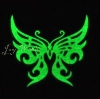 

Waterproof Temporary Tattoo Sticker glow glitter bunny anchor halloween butterfly tatto stickers fake tatoo flash tattoos 14