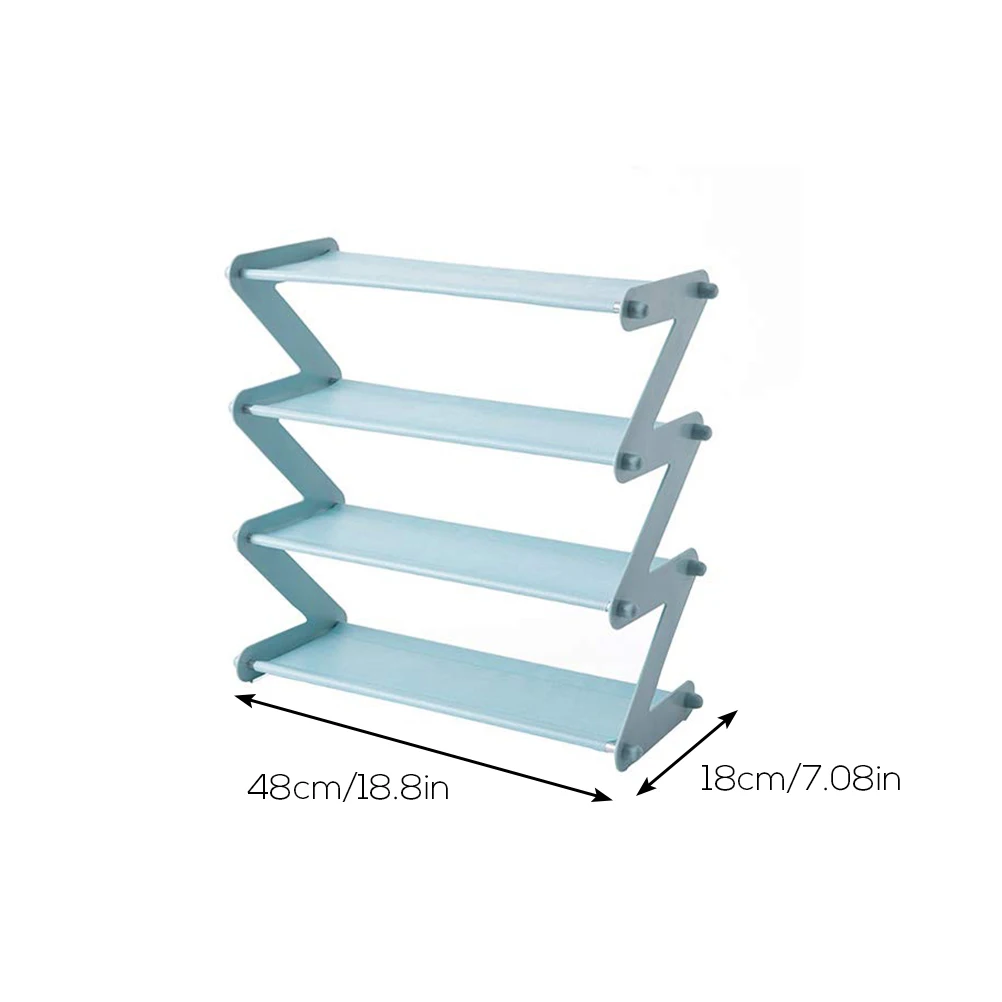 4 дневная простая сборная стойка для обуви из нержавеющей стали экономия места