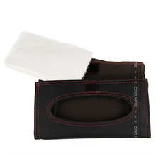 Кожаный козырек, висячий блок, коробка для салфеток, автомобильный поднос, автомобильные коробки для салфеток