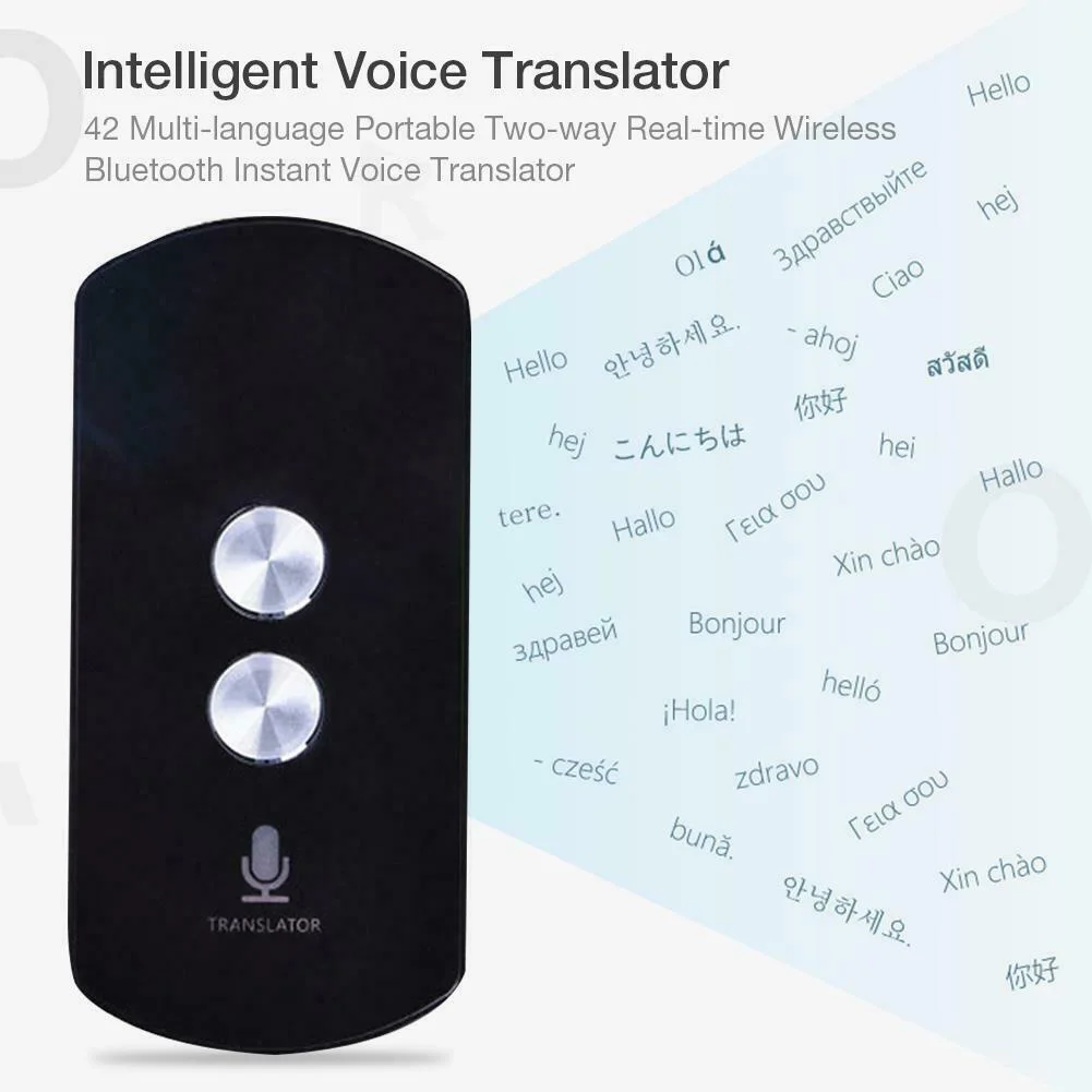 Интеллектуальный Bluetooth путешествия три переводческих двигателя точный своевременный переводчик беспроводной голосовой синхронный многоязычный