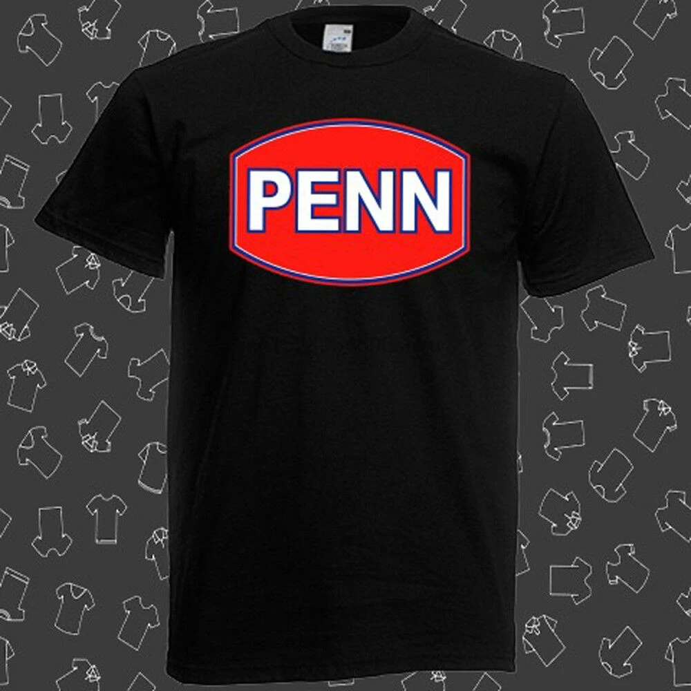 

PENN Fishing Fish Symbol Logo Mens Black T-Shirt
