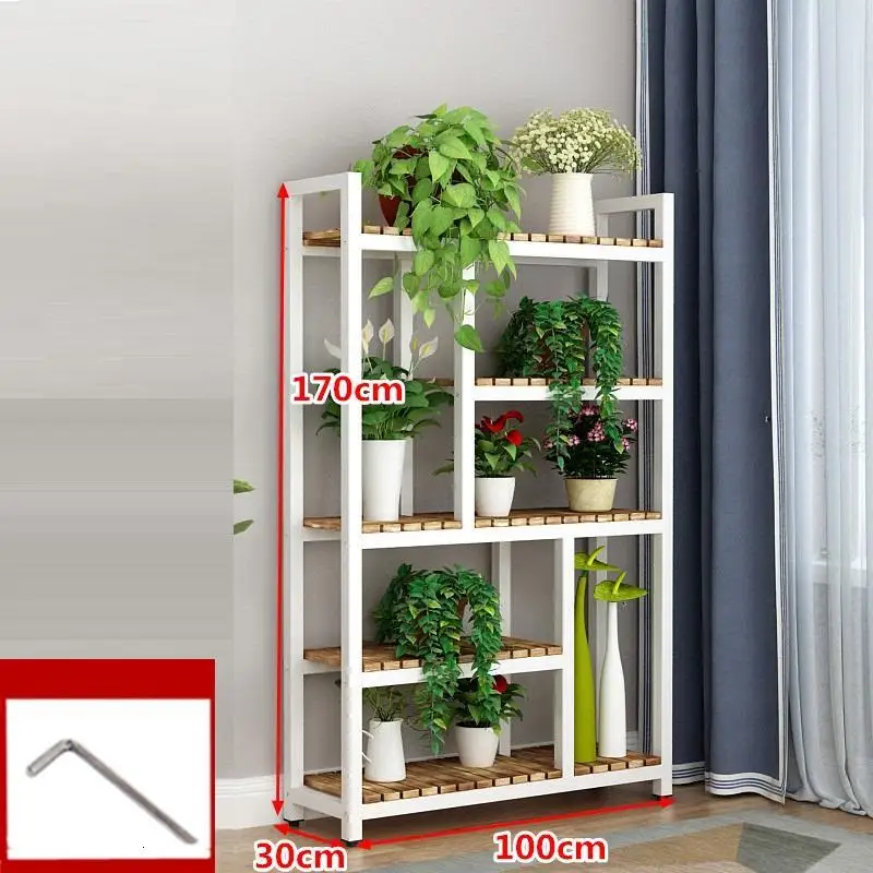 Number 12 Estante Крытый Estanteria Para Plantas деревянные полки для лестницы завод Stojak Na Kwiaty балкон полка открытый цветок стенд - Цвет: Number 12
