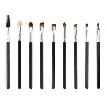 

9PCs Eye Shadow Makeup Brushes Kit Soft Cosmetic Eyeshadow Eyeliner Eyebrow Cosmetic Make Up Brush Set Pinceis De Maquiagem
