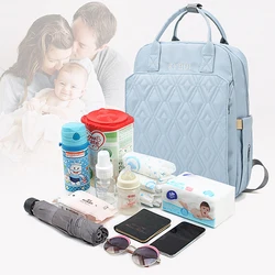 Sacs de rangement pour poussette de bébé, sac à dos avec lit à langer, sac de voyage multifonctionnel Usb 