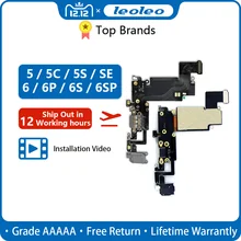 LEOLEO usb зарядный порт док-станция гибкий кабель для iPhone 4G 4S 5G 5S 5C SE 6G 6 Plus 6S Mircophone аудио разъем для наушников