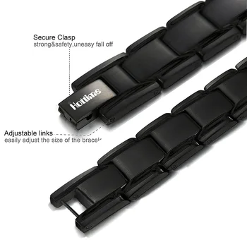 

Men Magnetic Therapy Bracelet Classic Titanium Steel Anti-snoring Health Care NShopping