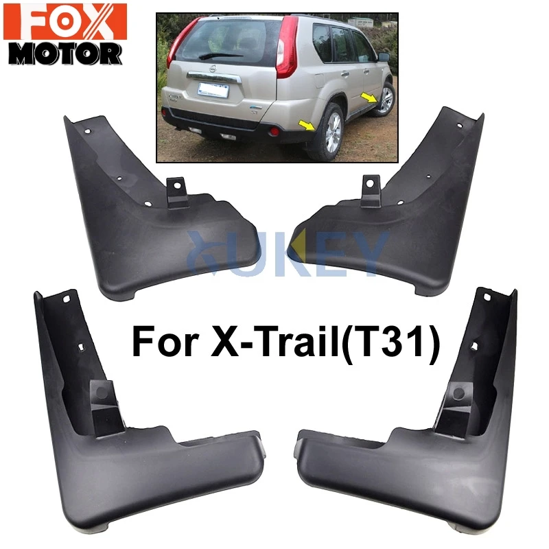 Для Nissan X-Trail T31 2008-2013 Xtrail брызговики брызговик крыло брызговиков 2009 2010 2011 2012 комплект литой автомобиль брызговики