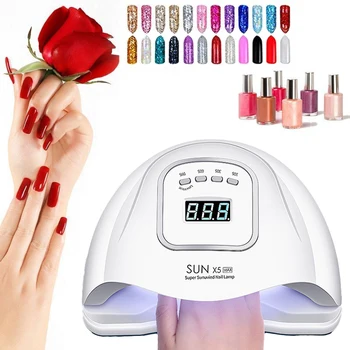 

120W Nail UV LED Lamp Gel Nail Dryer Cure Manicure Nail Machine Nail Art Tools Nail Lamp Auto Sensor Salon Use Nail Polish Art