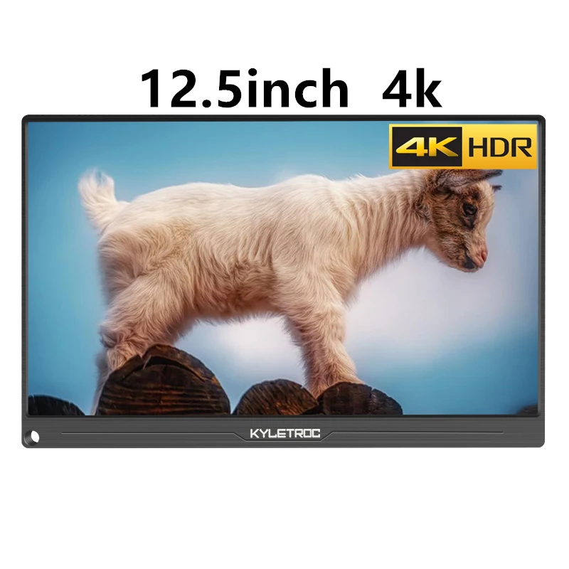 15," портативный монитор ПК 4K HD экран 1080p ips ЖК-Дисплей HDMI type-C USB для ноутбука телефона xbox переключатель ps4 игровой монитор - Цвет: 12.5-inch 4k