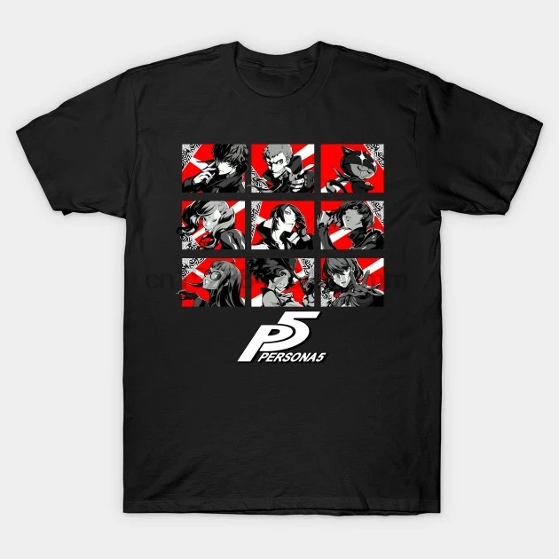

Men tshirt Persona 5 Phantom Thieves Persona 5 T Shirt Printed T-Shirt tees top