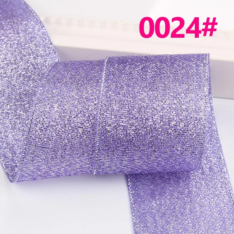 Gold Silver Glitter Silk Satin Ribbons Crafts Wedding Decorative DIY Bow Christmas Gift Wrap Decor 10Meters satin ribbons,ribbon decoration,ribbon supplies,grosgrain ribbon