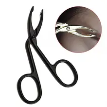 In Acciaio Inox Gomito Sopracciglio Pinze Clip di Forbici Pinzette Dritto A Punta Professionale Sopracciglio Che Coglie Strumenti di Trucco di Bellezza