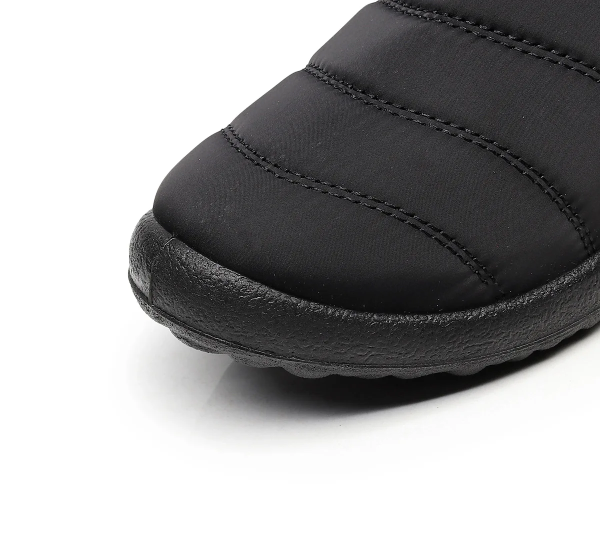Женские зимние ботинки; ботинки средней высоты; теплые водонепроницаемые ботинки на толстой плюшевой подкладке с боковой молнией; нескользящая подошва; плоский каблук; удобная обувь с глубоким вырезом