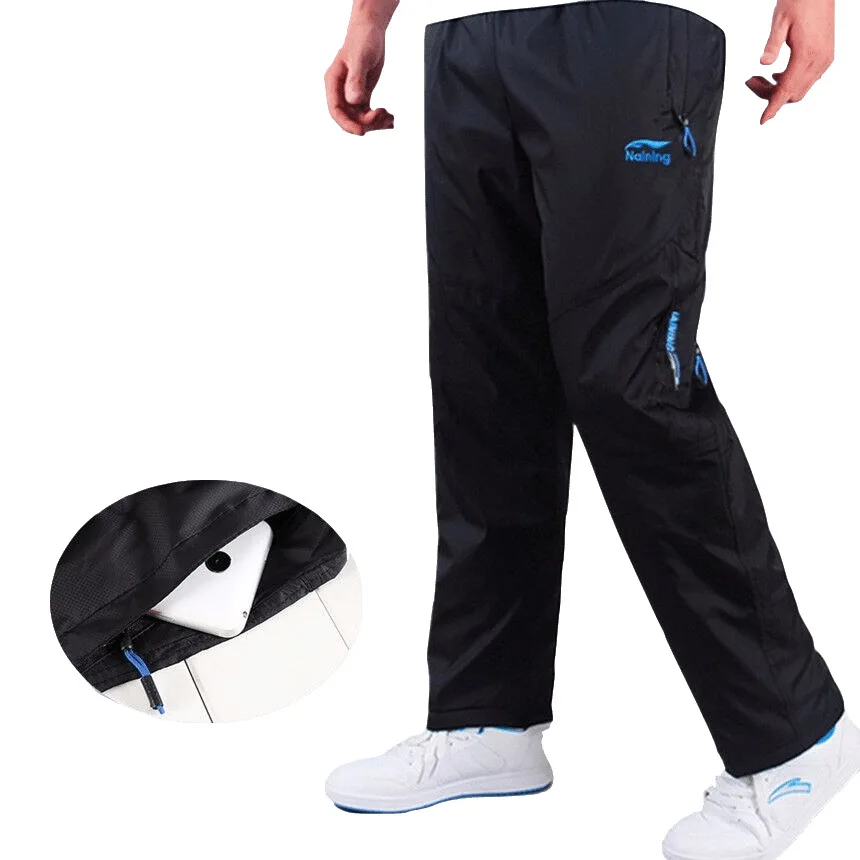 Autumn New Style Quick-Dry Casual Sports Pants Men's Middle-aged Loose Straight Thin Trousers Manufacturers Direct Selling