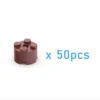 50pcs DIY Building Blocks Thick Figures Bricks Cylinder 2x2Dots Educational Creative Size Compatible With lego Toys for Children ► Photo 3/6