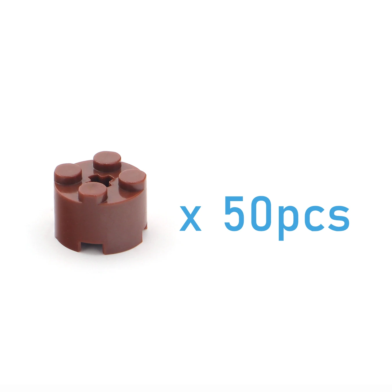 50 шт. DIY строительные блоки толстые фигурки кирпичи цилиндр 2x2Dots развивающие