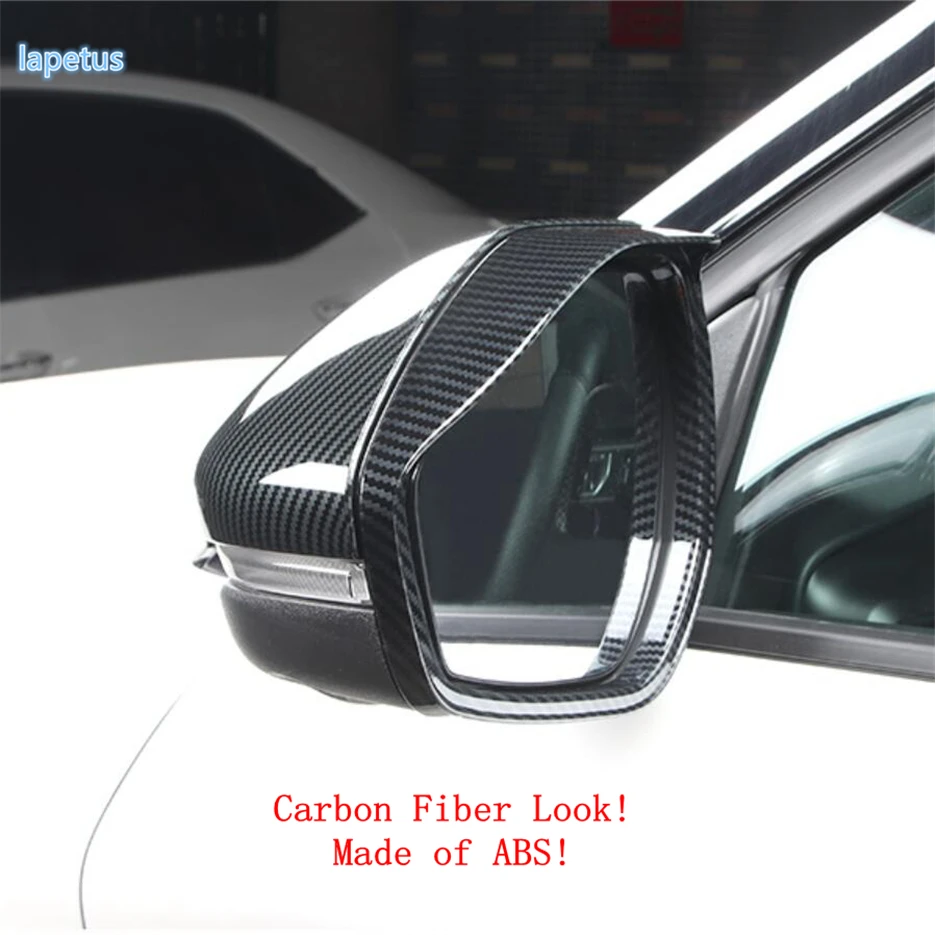 

Auto Styling Rearview Mirror Rain Eyebrow Decoration Frame Cover Trim Fit For Ford Explorer 2020 2021 Carbon Fiber Look ABS