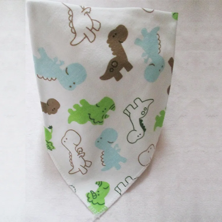 Little dinosaur Детский водонепроницаемый слюнявчик, хлопковое слюнявчик, противогрязное Двухслойное Полотенце Унисекс для детей 0-3 лет, милый тип животного - Цвет: Little dinosaur