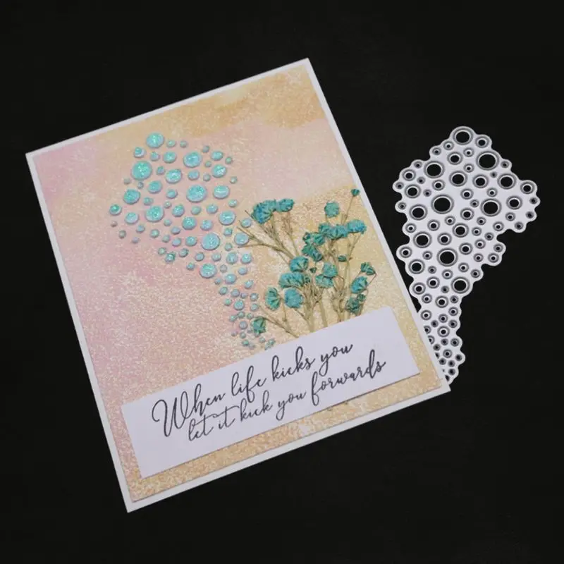 

Bubble Metal Cutting Dies Stencil DIY Scrapbooking Album Stamp Paper Card Embossing Decor Craft 090C