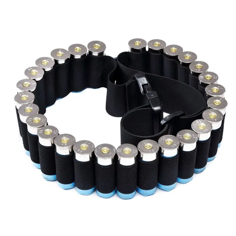 

Outdoor Airsoft Hunting Tactical 27 Gun Shell Bandolier Belt Gauge Ammo Holder Military Gun Cartridge Belt 140*5CM