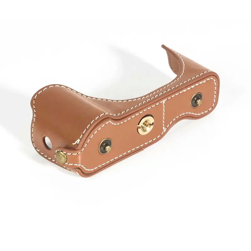 Роскошный кожаный чехол-сумка для Canon G7X III G7X Mark 3 G7X3 Защитная сумка для камеры с отверстием батареи с плечевым ремнем чистая ручка