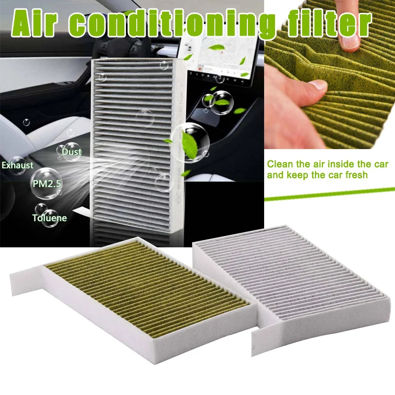 

Car Cabin Air Conditioning Filter with Activated Carbon for Tesla Model 3 2017 2018 2019 OE88