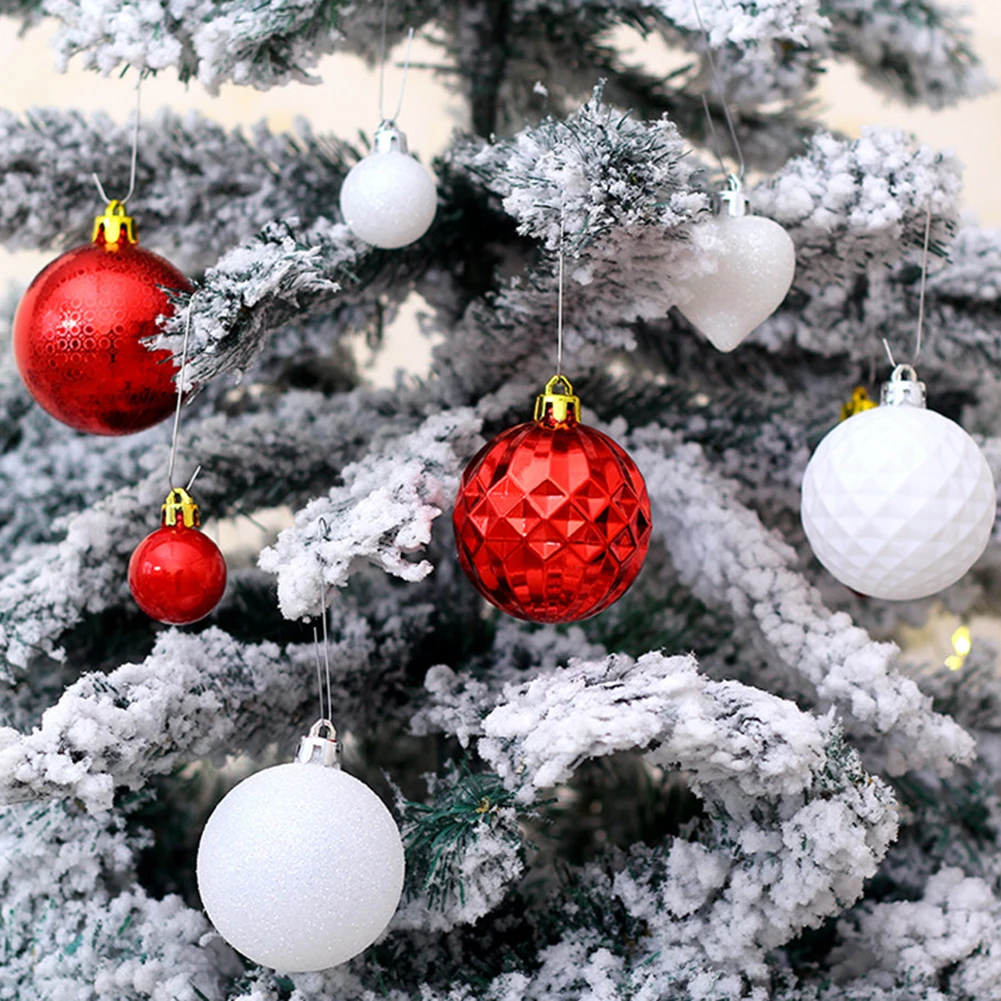 

50pcs Christmas Tree Decoration Pendants Xmas Ball Gift Package Tree Tops Silver White Star Beautiful Home Party Wedding Decors