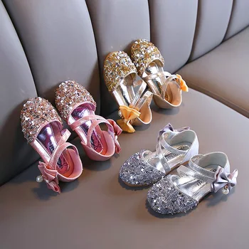 

Girls Soft Crystal Sandals 2020 New Popular Childrens Dance Shoes Childrens Non Slip Wear Resistant Princess Shoes