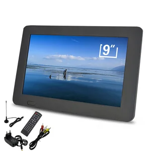 LEADSTAR 9 дюймов маленький ТВ цифровой аналоговый ТВ телевидения ультра-тонкий 800x480 HD светодиодный ТВ плеер USB/TF/PVR CO мини автомобиль ТВ - изображение