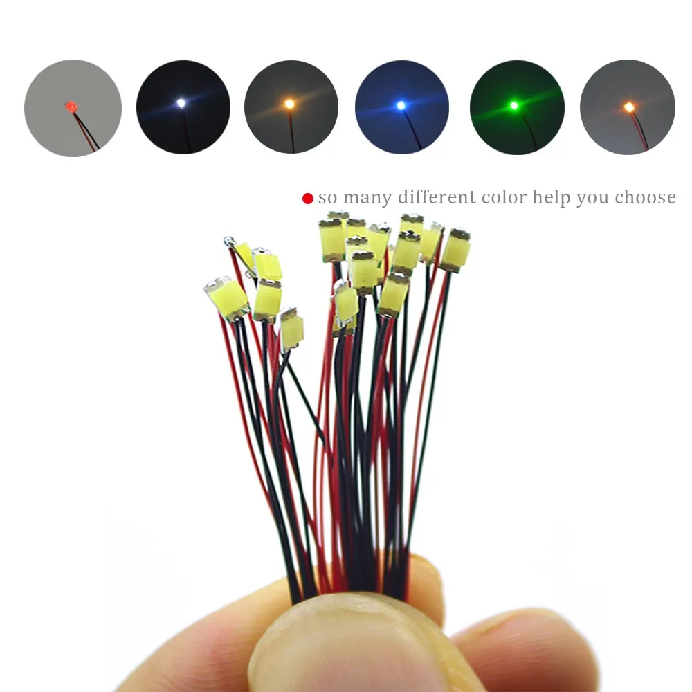 SMD Led Strip Wired  Lighting System Models  Train HO N OO Scale Train Pre-soldered Micro Litz Wired LED Leads 2