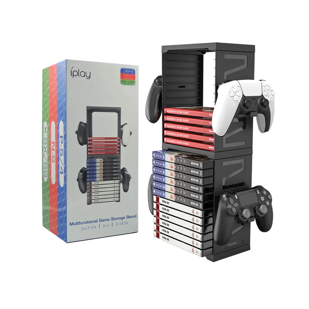 1PCS-For-PS5-Game-Disc-Box-Storage-Rack-For-XBOX-Disc-Double-layer ...