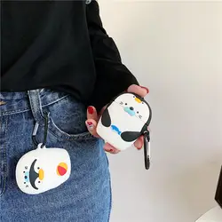 3D милый пингвин мультфильм уплотнение наушники чехол для Капа Airpods 2 чехол силиконовый чехол для Apple Air Pods 1 2 чехол защитная коробка
