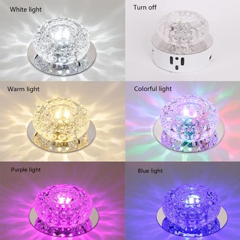 

Led Ceiling Lights Crystal Ceiling Lamp For Living Room Modern Porch Plafonnier Plafondlamp 3W 5W Lampada Led Luminaria De Teto